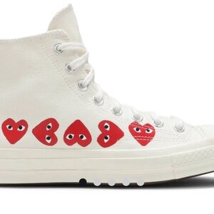Converse X Comme des Garçons Play Chuck Taylor All Star 70 High-Top Sneakers, 6